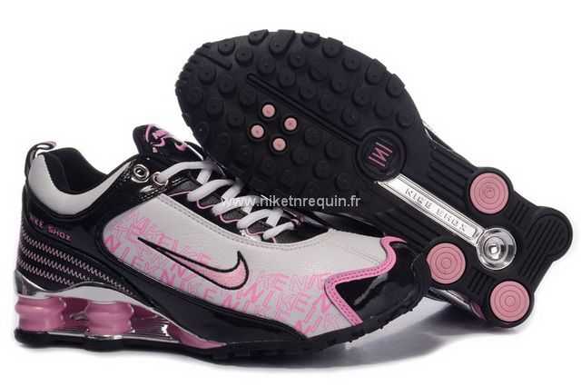 Rose Noir Nike Shox Femmes